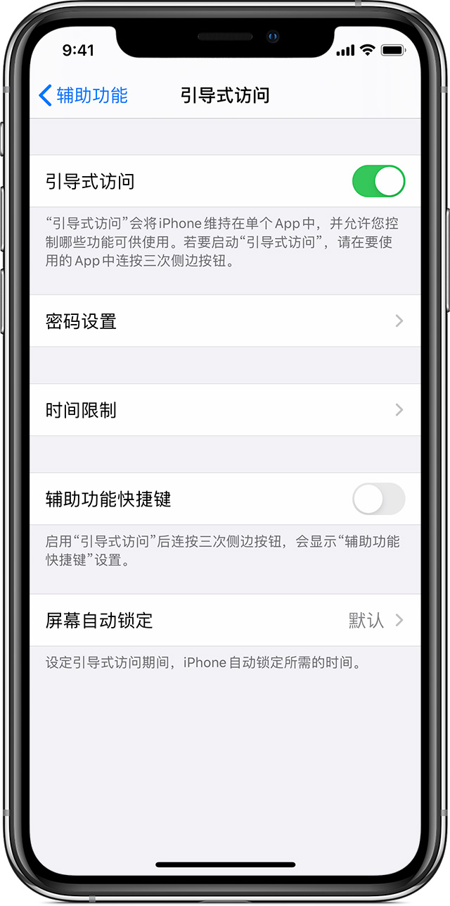 诸城苹果手机维修分享如何在 iPhone 上退出引导式访问 