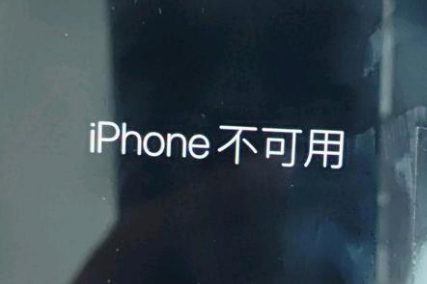 诸城苹果服务网点分享锁屏界面显示“iPhone 不可用”如何解决 